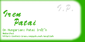 iren patai business card